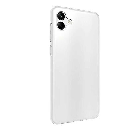 Samsung Galaxy A04 Kılıf Şeffaf İnce Esnek Silikon Kılıf Zipax-Süper