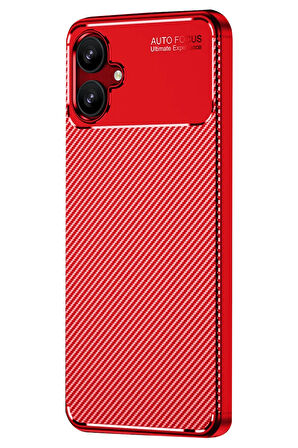 Samsung Galaxy A06 Kılıf Karbon Görünümlü Silikon Azn-Negro