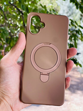 Samsung Galaxy A06 Kılıf MgSafe Özellikli Standlı Pastel Renkler Azn-Reggal