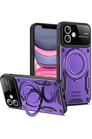 Samsung Galaxy A06 Kamera Korumalı Lensli Magesafe Standlı Azn-JoyLens