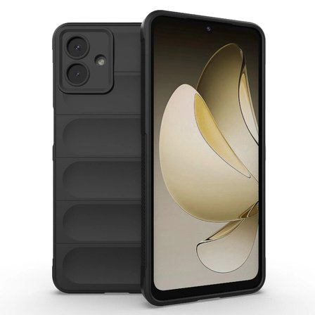 Samsung Galaxy A07 Uyumlu Kılıf Darbe Emici Kasisli Silikon Hlt-Optm