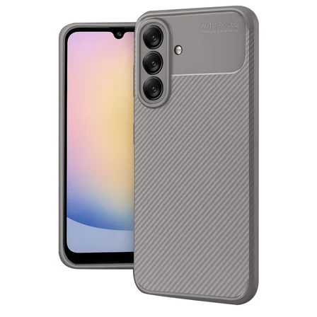 Samsung Galaxy A17 5G Uyumlu Kılıf Soft Karbon Görünüm Esnek Silikon Azn-Negro