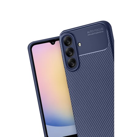 Samsung Galaxy A17 5G Uyumlu Kılıf Soft Karbon Görünüm Esnek Silikon Azn-Negro