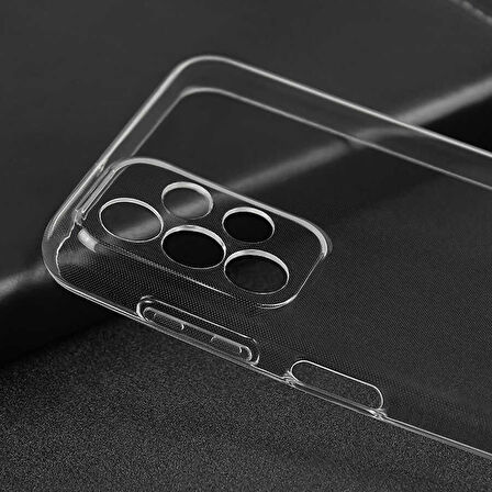 Samsung Galaxy A23 Kılıf Şeffaf İnce Esnek Silikon Kılıf Zipax-Süper