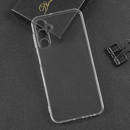 Samsung Galaxy A24 Kılıf Şeffaf İnce Esnek Silikon Kılıf Zipax-Süper