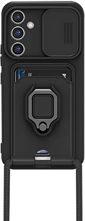 Samsung Galaxy A26 Kamera Korumalı Standlı Kartlıklı Azn-Zuma