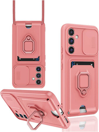 Samsung Galaxy A36 Kamera Korumalı Standlı Kartlıklı Azn-Zuma