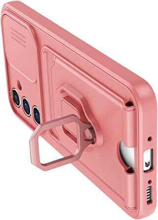 Samsung Galaxy A36 Kamera Korumalı Standlı Kartlıklı Azn-Zuma