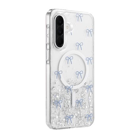 Samsung Galaxy A37 5G Uyumlu Kılıf Magesafe Özellikli Desenli Işıltılı Azn-ONG-Misk