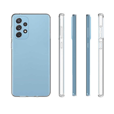 Samsung Galaxy A53 5G Kılıf Şeffaf İnce Esnek Silikon Kılıf Zipax-Süper