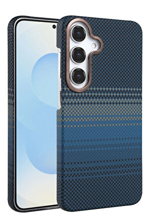 Samsung Galaxy A55 5G Kılıf Kevlar Şık Görünüm Magesafe Özellikli Azn-Vga-Mgsf