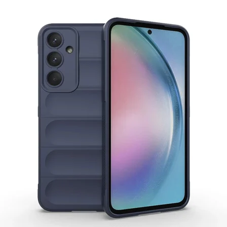 Samsung Galaxy A55 Uyumlu Kılıf Darbe Emici Kasisli Silikon Hlt-Optm