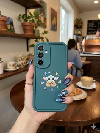 Samsung Galaxy A55 Uyumlu Kılıf Desenli Darbe Emici Kamera Korumalı Hlt-DsnAnns