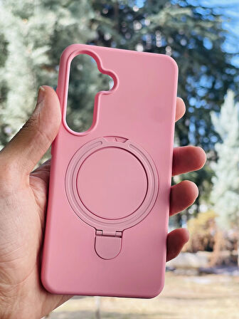 Samsung Galaxy A56 Kılıf MgSafe Özellikli Standlı Pastel Renkler Azn-Reggal