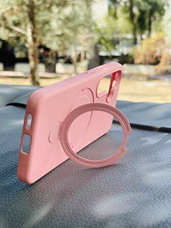 Samsung Galaxy A56 Kılıf MgSafe Özellikli Standlı Pastel Renkler Azn-Reggal