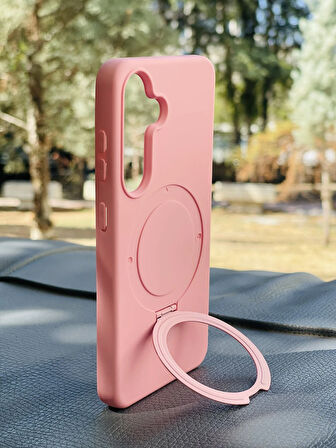 Samsung Galaxy A56 Kılıf MgSafe Özellikli Standlı Pastel Renkler Azn-Reggal