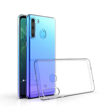 Samsung Galaxy M11 Kılıf Şeffaf İnce Esnek Silikon Kılıf Zipax-Süper