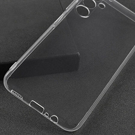 Samsung Galaxy M14 Kılıf Şeffaf İnce Esnek Silikon Kılıf Zipax-Süper