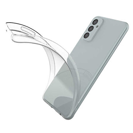 Samsung Galaxy M23 Kılıf Şeffaf İnce Esnek Silikon Kılıf Zipax-Süper