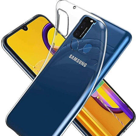 Samsung Galaxy M31 Kılıf Şeffaf İnce Esnek Silikon Kılıf Zipax-Süper
