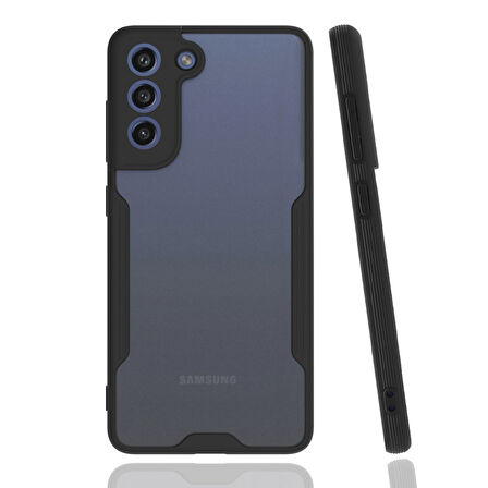 Samsung Galaxy S21 FE Kılıf Silikon Kapak Azn-Platin