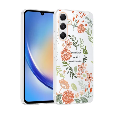 Samsung Galaxy S23 FE Uyumlu Kılıf Desenli Kapak Zr-Klip