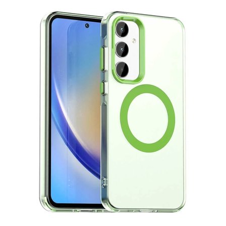 Samsung Galaxy S23 FE Uyumlu Kılıf Renkli Kenarlı Magesafe Özellikli Hlt-Colour