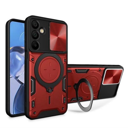 Samsung Galaxy S24 Fe Uyumlu Kılıf Darbe Emici Kamera Korumalı Standlı Hlt-Armor