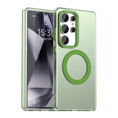 Samsung Galaxy S24 Ultra Uyumlu Kılıf Renkli Kenarlı Magesafe Özellikli Hlt-Colour