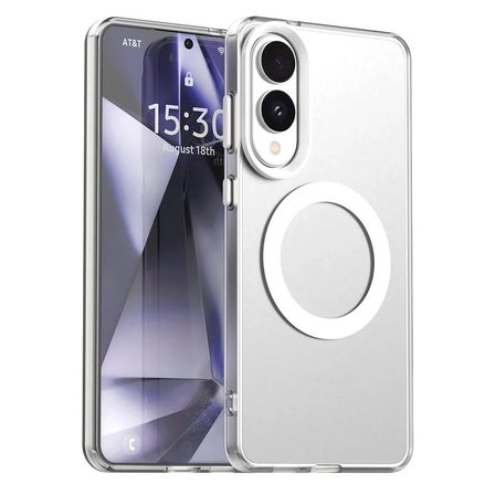 Samsung Galaxy S25 Edge Uyumlu Kılıf Renkli Kenarlı Magesafe Özellikli Hlt-Colour