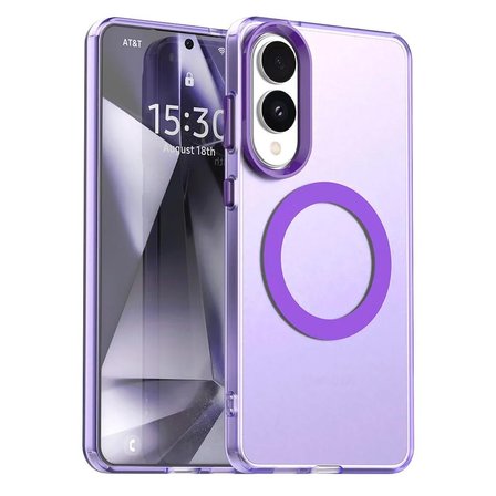 Samsung Galaxy S25 Edge Uyumlu Kılıf Renkli Kenarlı Magesafe Özellikli Hlt-Colour