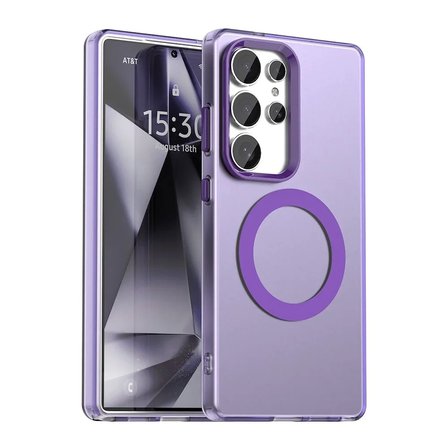 Samsung Galaxy S25 Ultra Uyumlu Kılıf Renkli Kenarlı Magesafe Özellikli Hlt-Colour