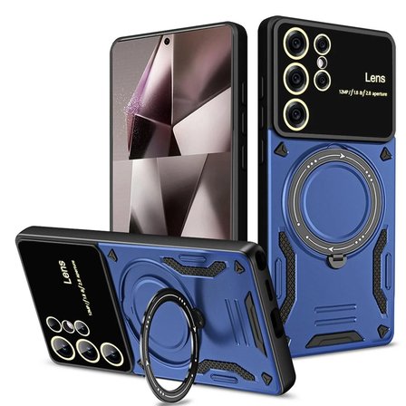 Samsung Galaxy S25 Ultra Uyumlu Kılıf Standlı Kamera Korumalı Şık Tasarım Hlt-Joy