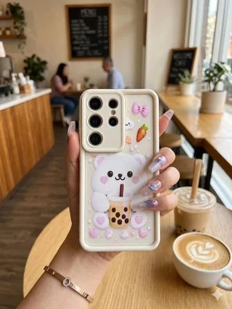 Samsung Galaxy 26 Ultra Uyumlu Kılıf Desenli Darbe Emici Kamera Korumalı Hlt-DsnAnns