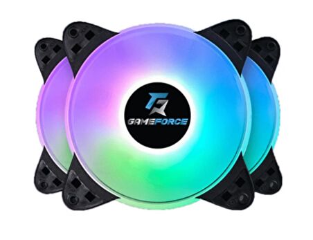 Gameforce Midlight 3X120Mm Sese Duyarlı A-Rgb Kasa Fanı