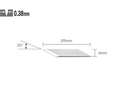 OLFA KB-5/30 Kretuar Bıçağı Yedeği 30'lu Tüp