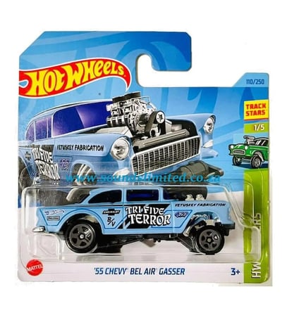 Hot Wheels 55 Chevy Bel Air Gasser Blue 2023 