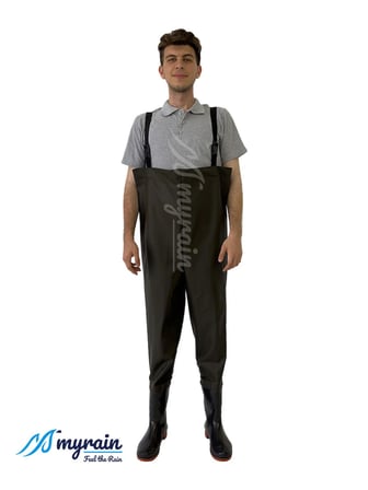 Göğüs Çizme Pvc Tulum Çizme %100 Su Geçirmez Balıkçı, Oto Yıkama, Halı Yıkama