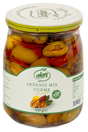 Akdeniz Mix Zeytin Salatası Cam Kavanoz 530 GR