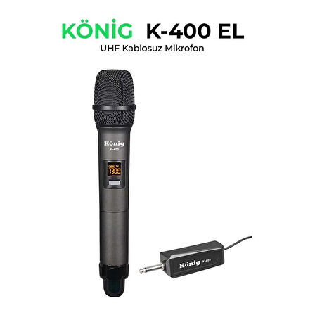 KÖNİG K-400 Uhf Telsiz El Mikrofon