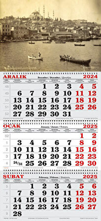 2025 Yılı Gemici Takvimi-Siyah Beyaz Fotolarda İSTANBUL