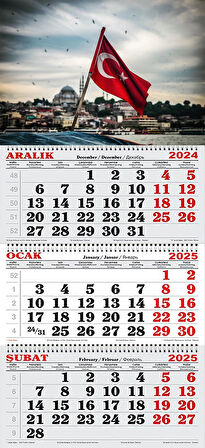 2025 Yılı Gemici Takvimi-Bayrak Ve İstanbul