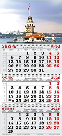 2025 Yılı Gemici Takvimi-Kız Kulesi