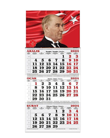 2025 Yılı Gemici Takvimi-Atatürk ve Türk Bayrağı