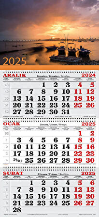 2025 Yılı Gemici Takvimi-Tekneler