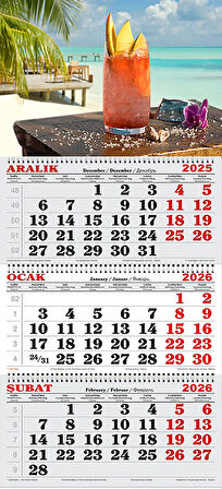 2026 Yılı Gemici Takvimi ---SAHİLDE KOKTEYL