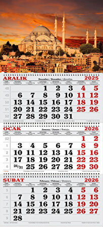 2026 Yılı Gemici Takvimi ---CAMİİ VE KIZIL GÖKYÜZÜ