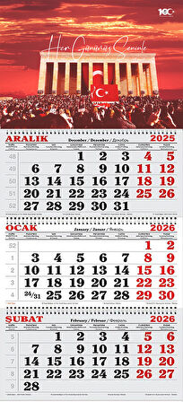 2026 Yılı Gemici Takvimi-Her Günümüz Seninle Atatürk