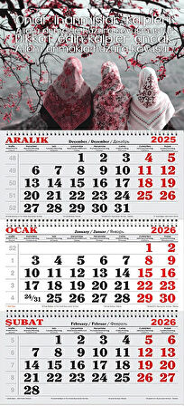 2026 Yılı Gemici Takvimi-Ra'd Suresi 28.Ayet ve Oturan Kadınlar