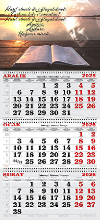 2026 Yılı Gemici Takvimi-Ağlamak Meselesi Nazım Hikmet RAN